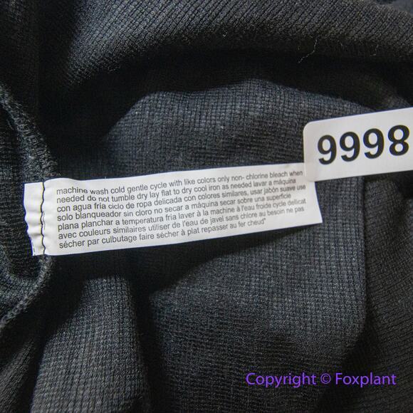 New! Eloquii cotton‎ blend black texture v neck flounce hem dress, 14/16 - Picture 14 of 14